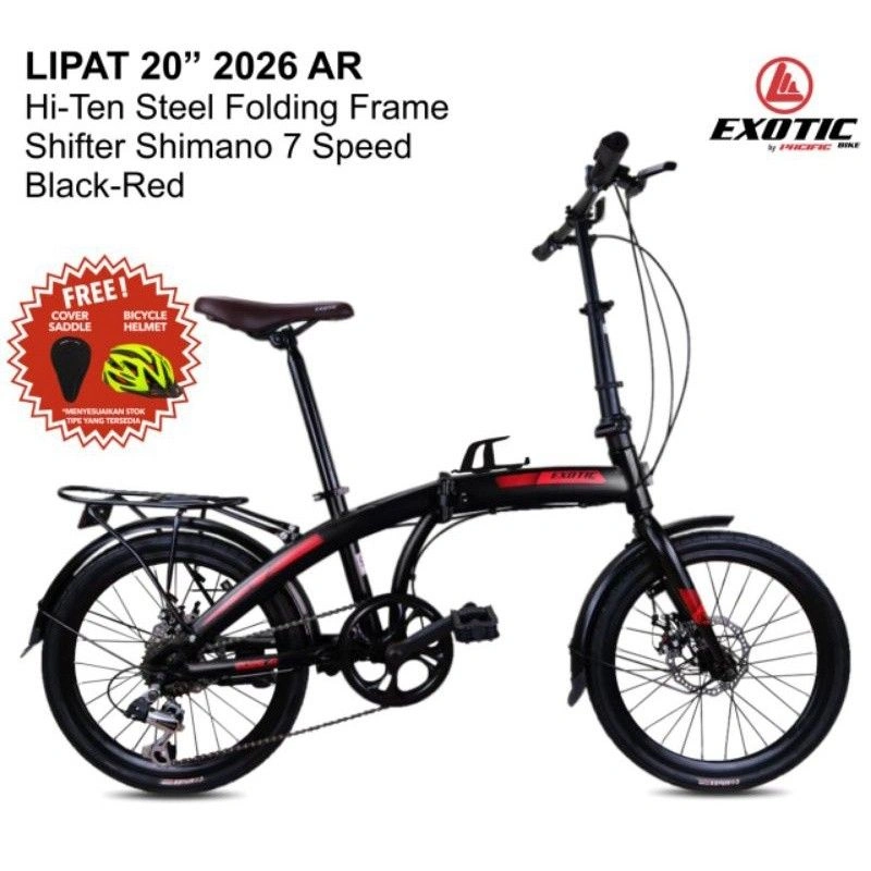 Sepeda lipat 20 Exotic. 7 Speed.